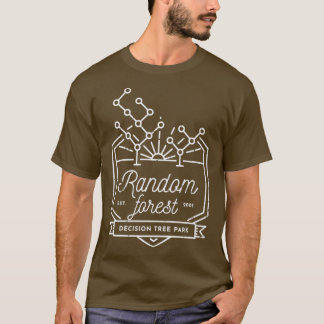 Random Forest White linjer T Shirt