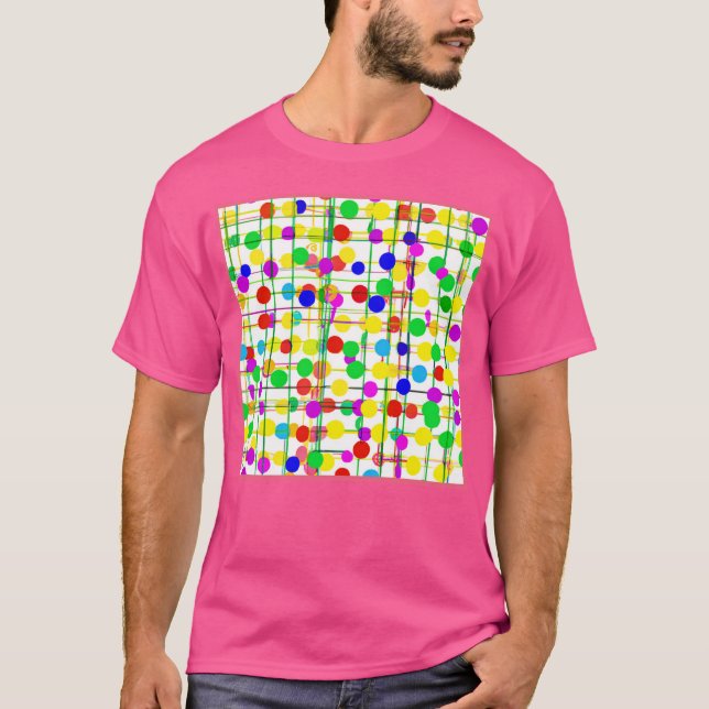 Random Geometric Mönster T Shirt (Framsida)