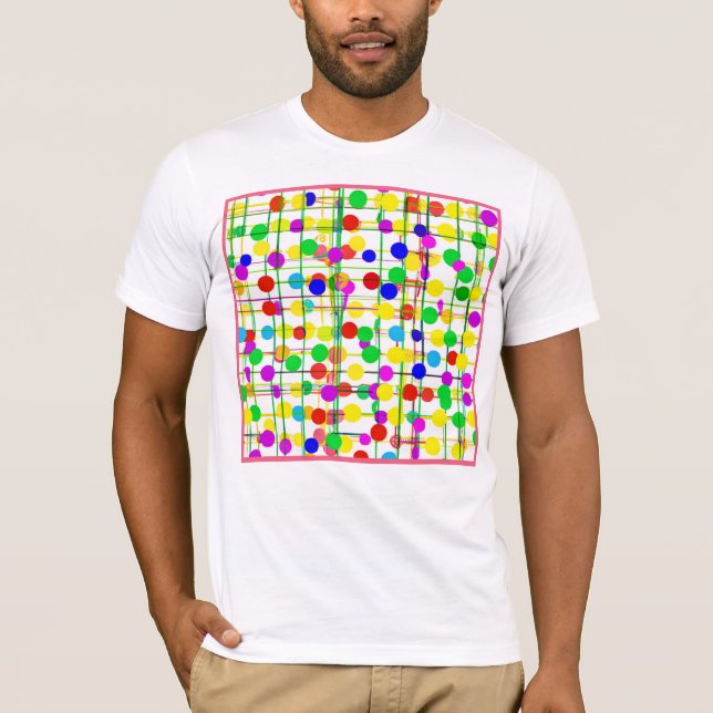 Random Geometric Mönster T Shirt (Framsida)