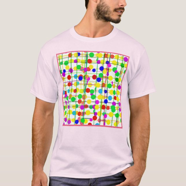 Random Geometric Mönster T Shirt (Framsida)