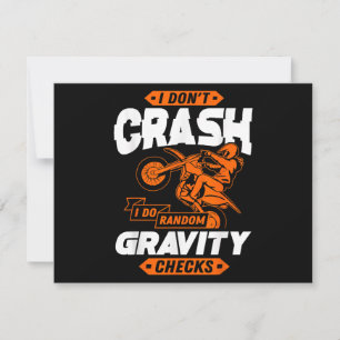 Random Gravity Checks - Motocross & Dirt Bike Julkort