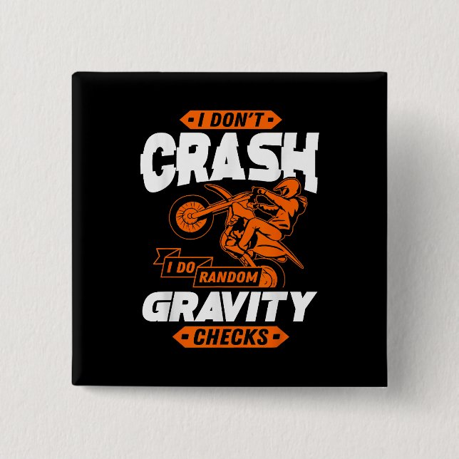 Random Gravity Checks - Motocross & Dirt Bike Knapp (Framsida)