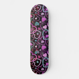 Random Hearts RUD Mini Skateboard Bräda 18,5 Cm