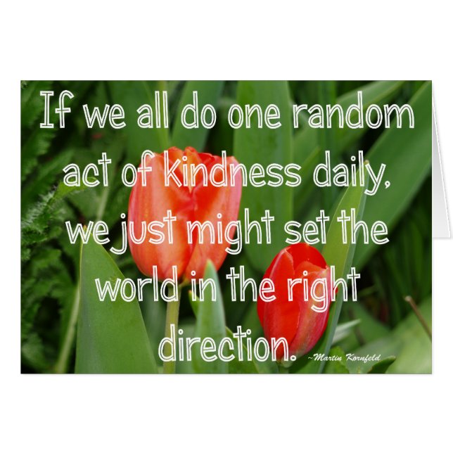 Random Kindness OBS Kort (Framsidan Horizontal)