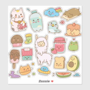 Random Saker Sticker Klistermärken