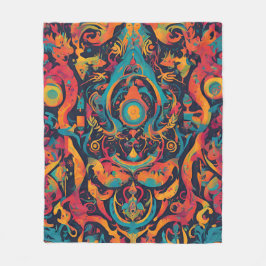 Random Surreal Dream Fleecefilt