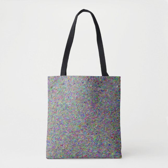 Random Swirl Medium Tote Bag Tygkasse (Framsida)