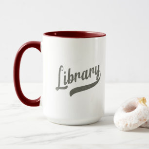 Random Varsity - Bibliotek Mugg
