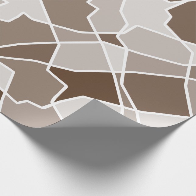 Randomiserade former för enkel monokrom geometrisk presentpapper (Hörn)