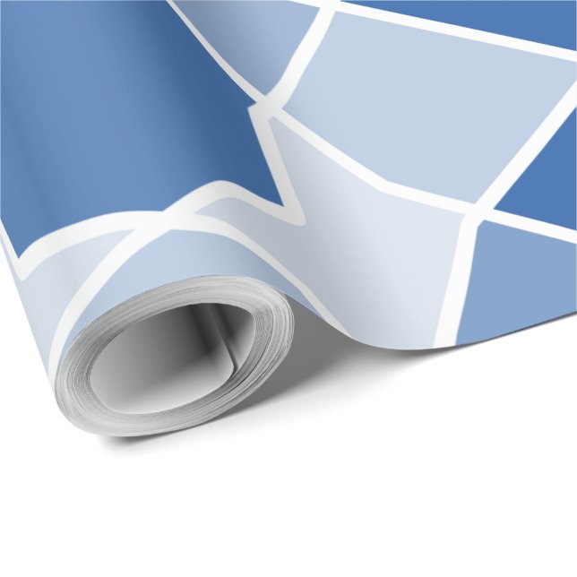 Randomiserade former för enkel monokrom geometrisk presentpapper (Rulle Hörn)