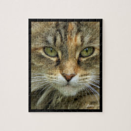 Randrigt kattporträtt Pussel