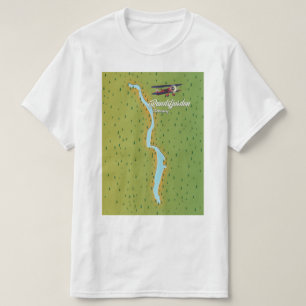 Randsfjorden Norge sjökarta T Shirt