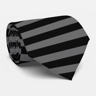 randsvart & grå färg slips
