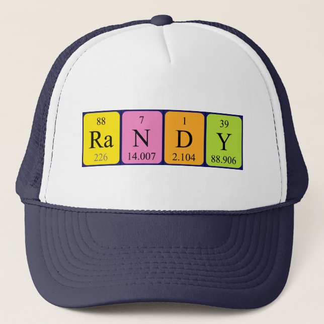 Randy Periodisk bord namn hat Keps (Framsida)