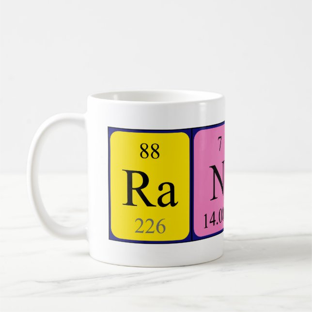 Randy Periodisk bord namn mugg (Vänster)