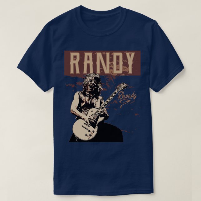 Randy Rhoads Brown vintage T Shirt (Design framsida)