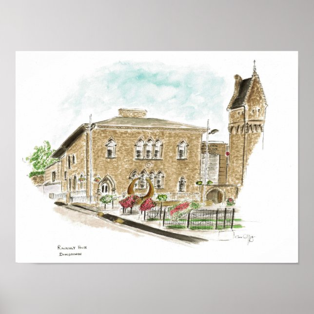 Ranfurly House Arts och Visitor Center Dungannon Poster (Framsidan)