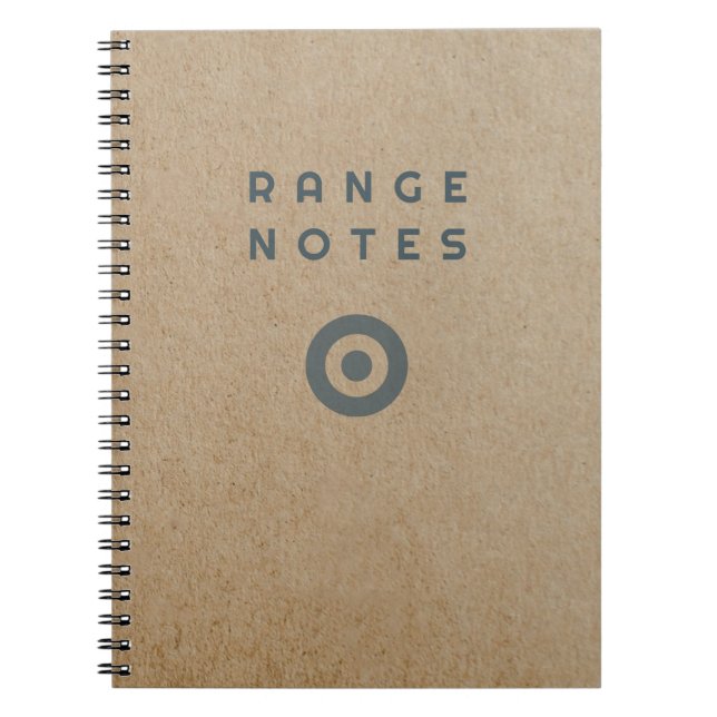 Range Notes - Shooting Range Logbook Anteckningsbok (Framsidan)