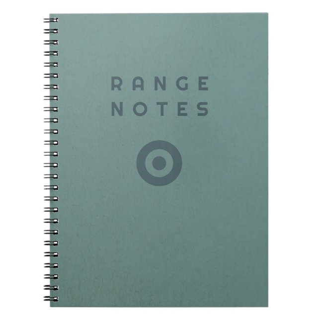 Range Notes - Shooting Range Logbook Anteckningsbok (Framsidan)