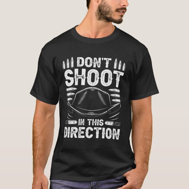 Range Safety Officer Rifle Shooting Range Gun Rang T Shirt (Framsida)