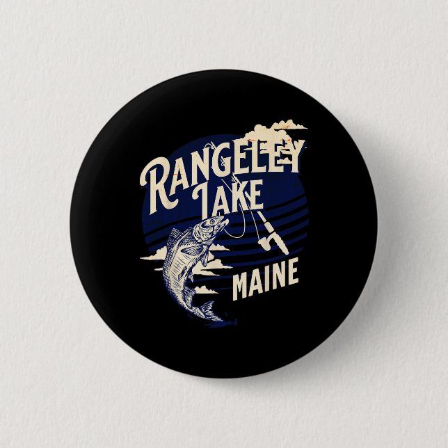 Rangeley Lake Maine flugfiske öring B Fisher Sou Knapp (Framsida)