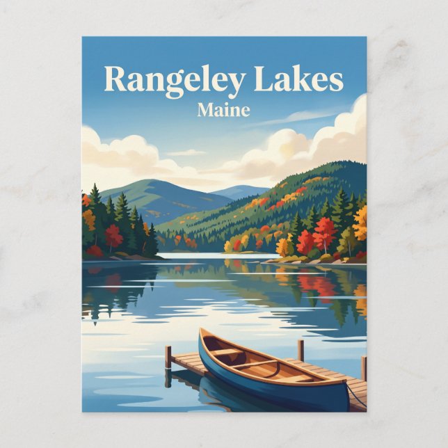 Rangeley Lakes Maine Vykort (Framsida)