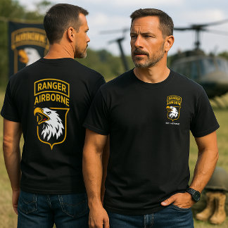 Ranger Airborne Screaming Eagles Personlig T Shirt
