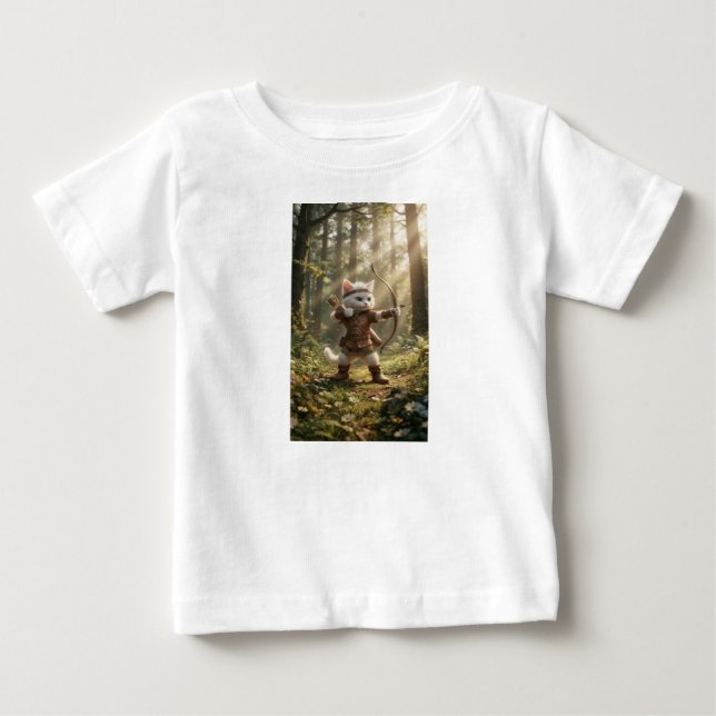 Ranger Cat Archer Barn Tecknad T-Shirt (Framsida)