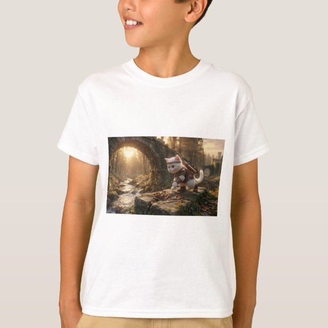 Ranger Katt Ruinerar Barns Tecknad T-Shirt (Framsida)