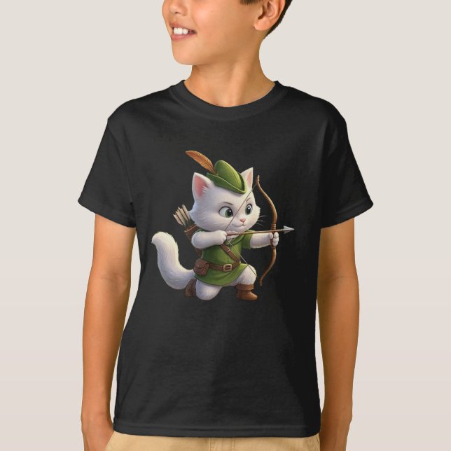 Ranger Kitten Archer Barn T-Shirt (Framsida)