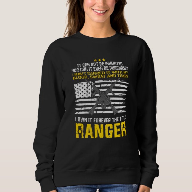 Ranger Militär Design T Shirt (Framsida)