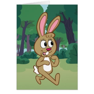 Ranger Rick Becky Hare Hälsningskort