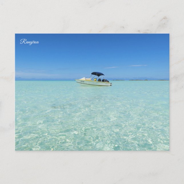Rangiroa Blue Lagoon Helg Vykort (Framsida)