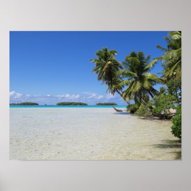 Rangiroa Blue Lagoon Poster (Framsidan)