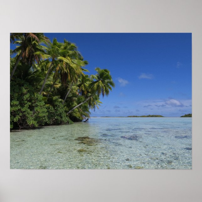 Rangiroa Fransk Polynesia Tropical Island Poster (Framsidan)