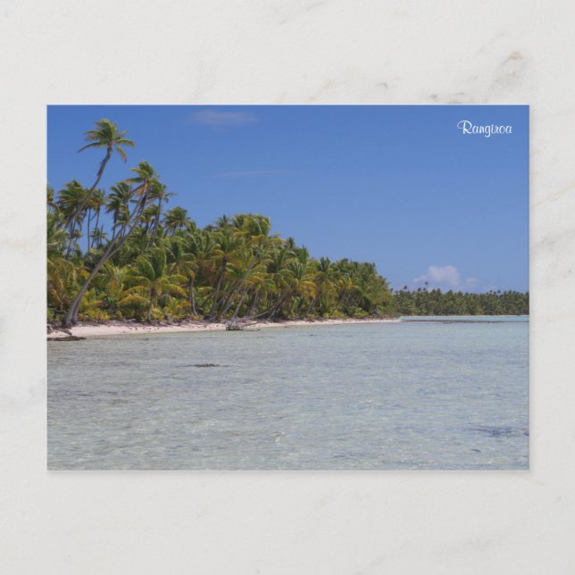 Rangiroa Fransk Polynesien Vykort (Framsida)