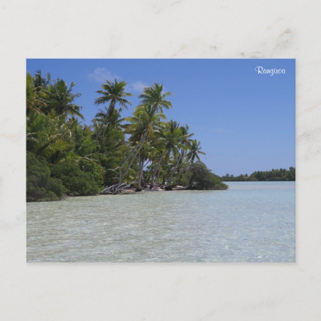 Rangiroa Fransk Polynesien Vykort (Framsida)