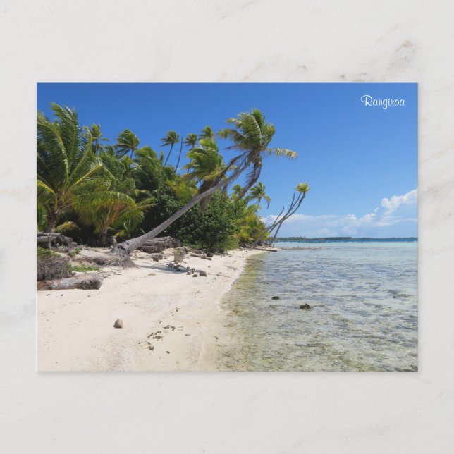 Rangiroa Franska Polynesien Helg Vykort (Framsida)