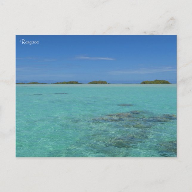 Rangiroa Franska Polynesien Helg Vykort (Framsida)