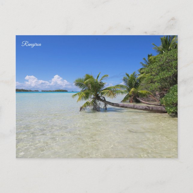 Rangiroa Franska Polynesien Helg Vykort (Framsida)
