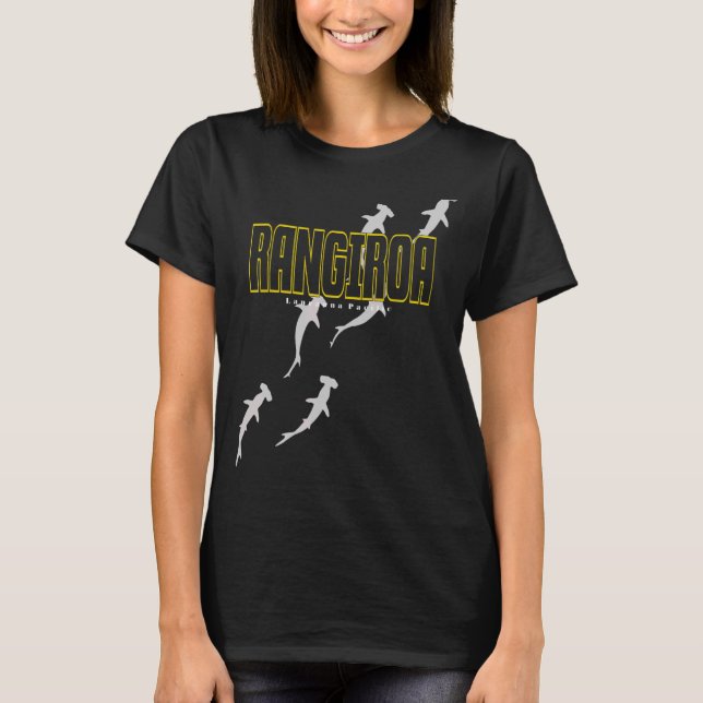Rangiroa Hammerhead Shark Dyka Hammerhead T Shirt (Framsida)