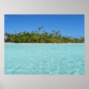 Rangiroa tropiska ön poster