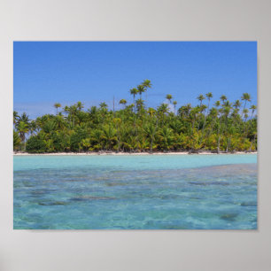 Rangiroa tropiska ön poster