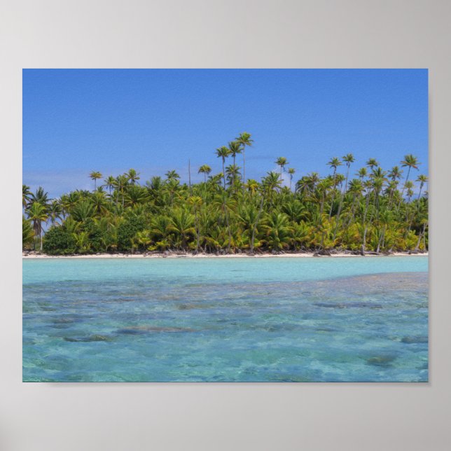 Rangiroa tropiska ön poster (Framsidan)