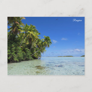 Rangiroa tropiska ön vykort