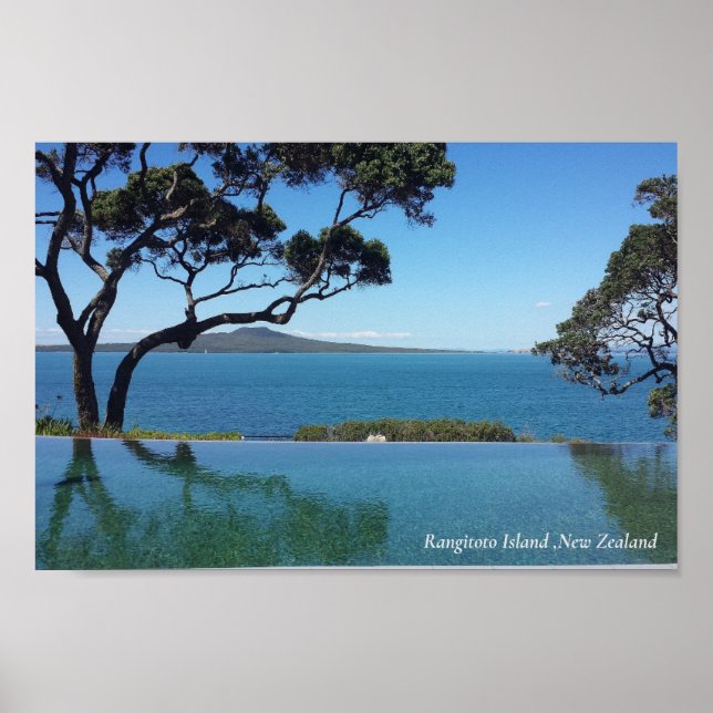 Rangitoto Island,Nya Zeeland Poster (Framsidan)