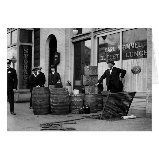 Ranglagning av smuggelsprit, 1923 hälsningskort (Framsidan Horizontal)