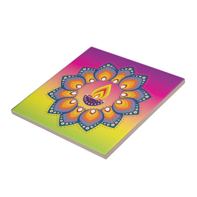 Rangoli 001 kakelplatta (Sidan)
