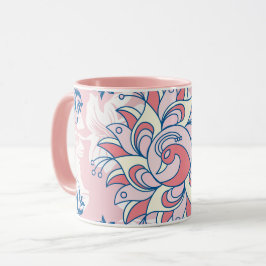 Rangoli Art, Bright Life, Blommigt Mugg