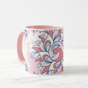 Rangoli Art, Bright Life, Blommigt Mugg